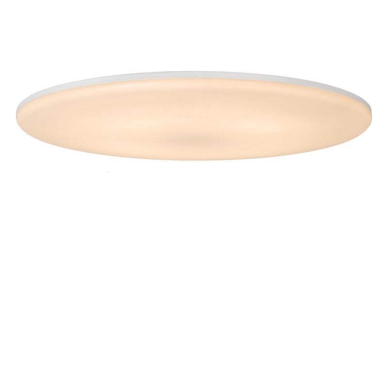 Lucide OLSON - Flush ceiling light Bathroom - Ø 29 cm - LED - CCT - 1x24W 3000K/6500K - IP44 - Opal